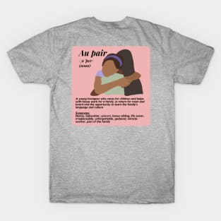 Au pair definition- Red female T-Shirt